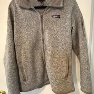 Patagonia Gray Full-Zip Fleece Jacket